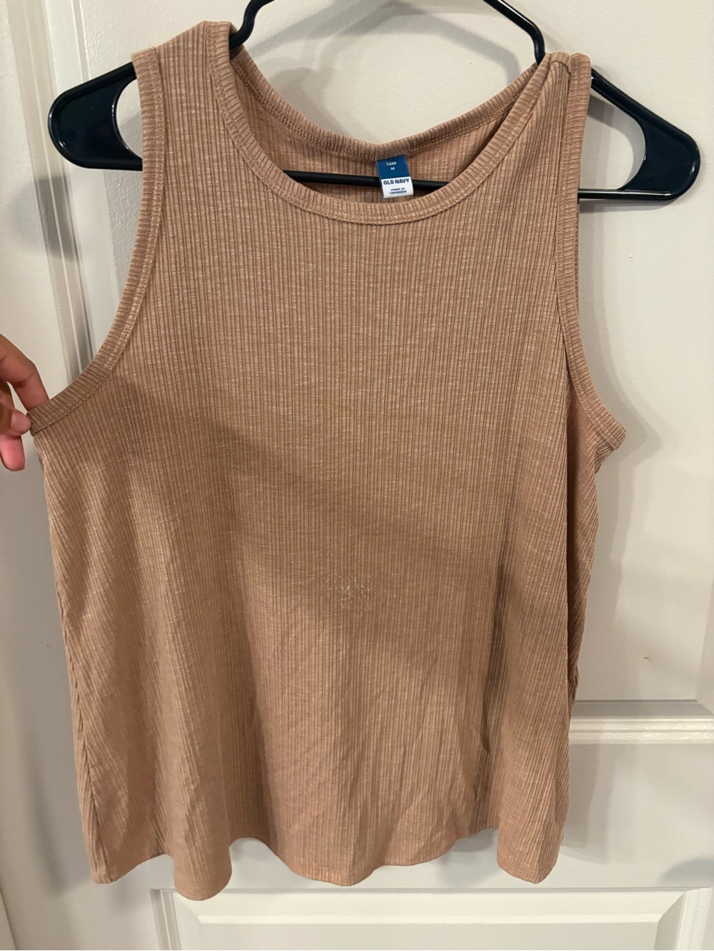 Old Navy Women's Ribbed Tank Top in Light Brown